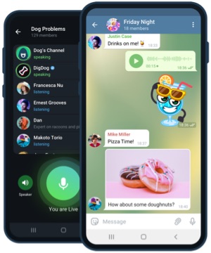 Telegram Android 版下载界面预览